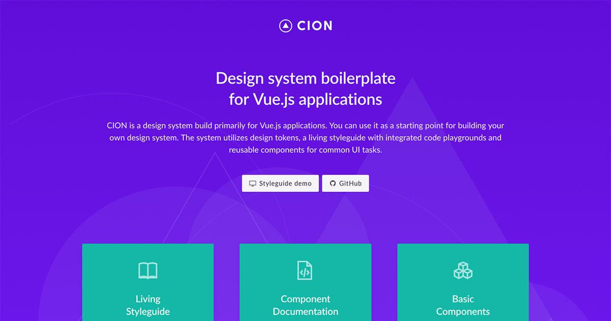 CION - Design system boilerplate for Vue.js